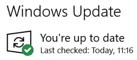 הודעה ש- Windows10 מעודכן