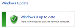 הודעה ש- Windows 7 מעודכן